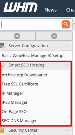 Lista wtyczek Smart SEO Hosting