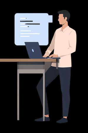 Jakie są główne elementy SEO? mężczyzna trzymający laptopa pokazującego główne elementy kampanii SEO